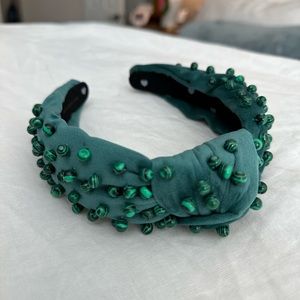 Lele sadoughi green beaded headband